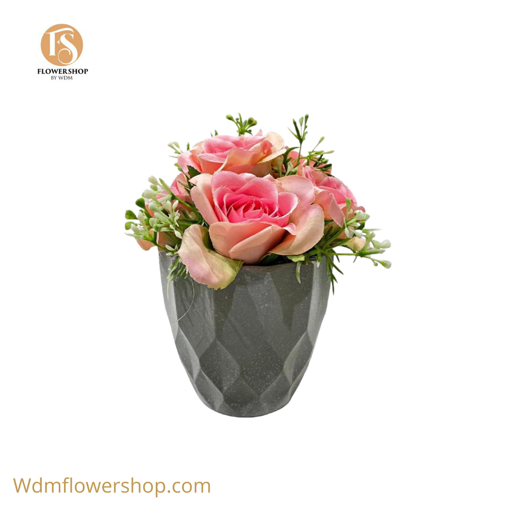 Rose Flower Arrangement with Pot